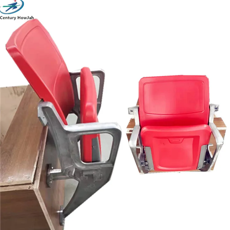 

Factory price Side-hanging Flap chair Grandtand Rear-mounted Plastic flap Seating foldable stadium seats with armrest