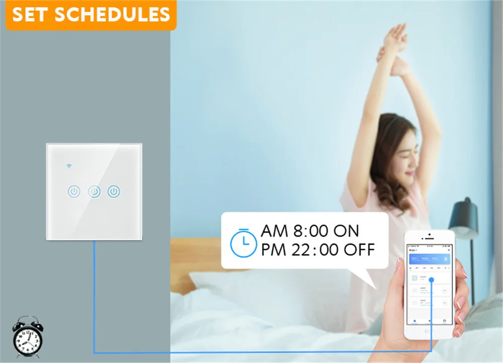 ZigBee Smart Touch Switch and Wifi Smart Touch Switch, support ALEXA and Google, Tuya APP control / Button control - ANKUX.COM