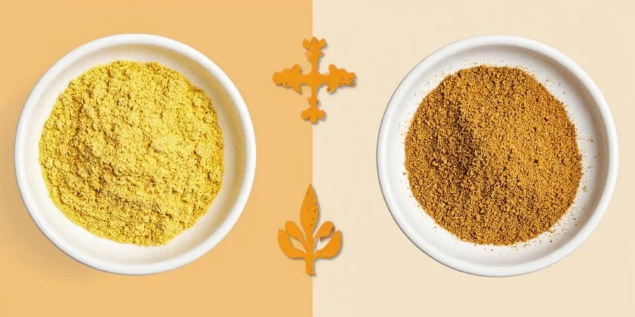 Conversion chart showing fresh to ground ginger equivalents