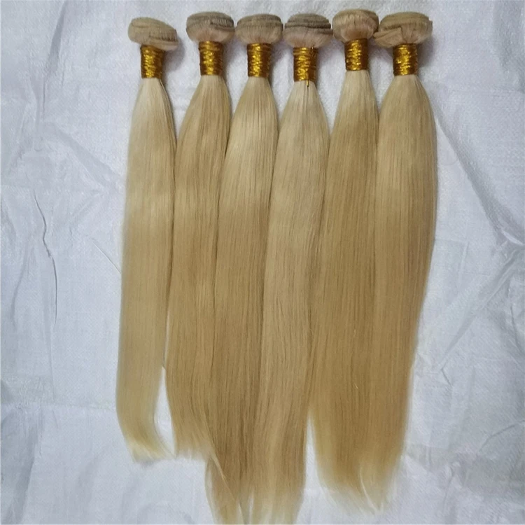 

Letsfly 613 blonde straight raw virgin cuticle aligned human hair extensions bundles bulk 10PCS free shipping