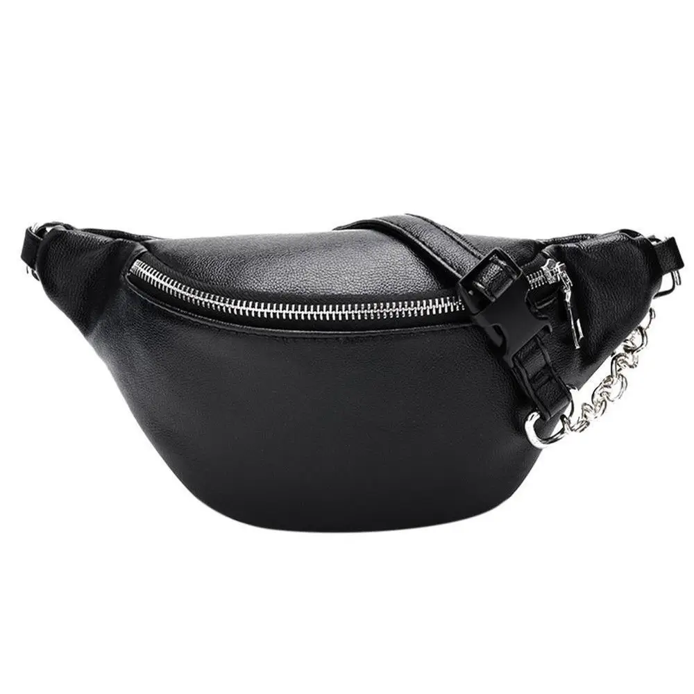 

2019 Small Purse Phone Key Pouch Cheap Leather Purse White Black Womens PU Leather Waist Bag Fanny Pack