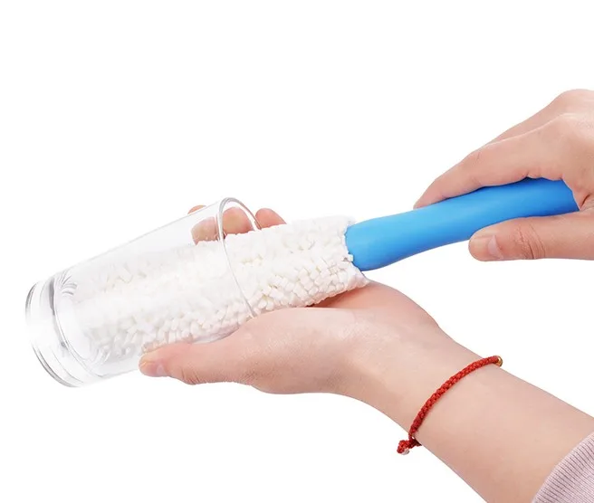 

Multipurpose Handle Bottle Cleaning Brush, Washer Tool for Water Bottles,Cup,Tumblers or Wine Stemware
