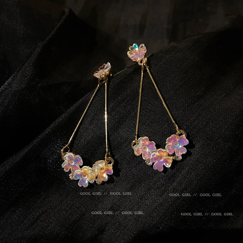 

2021 fashion pearl dangle flower earing earrings