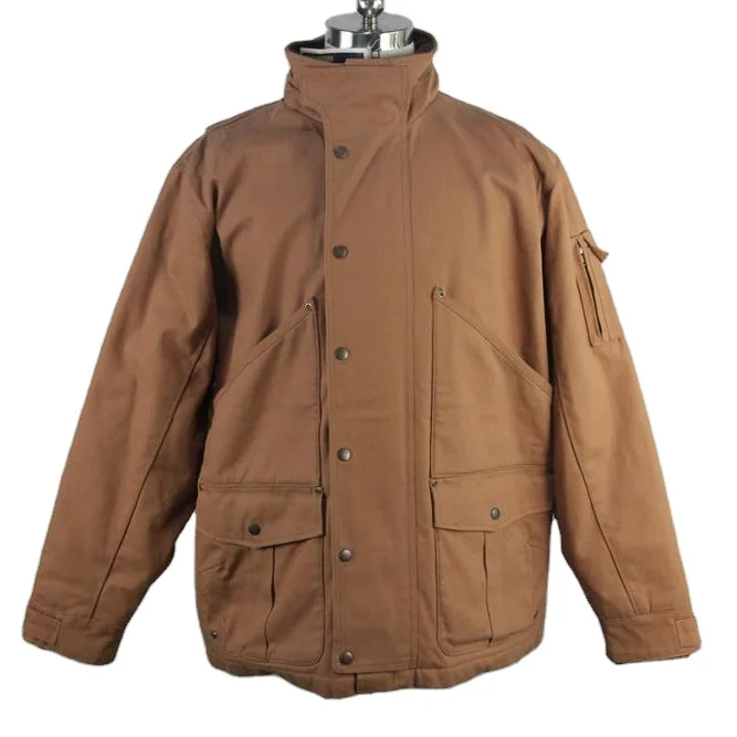 

winter men cotton twill canvas workwear jacket