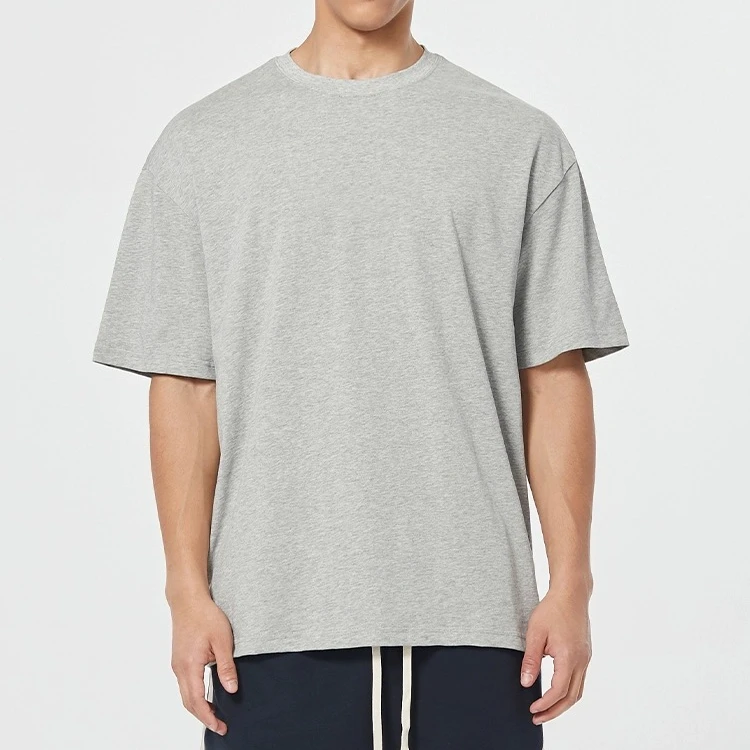 New Design Casual Oversize Loose Solid Blank Crew Neck Eco-Friendly Quick Dry Organic Cotton Short Sleeve Men's T-shirts
