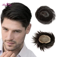 

Human Hair Toupee Hair Wigs for Men Super Men Wig 100% Human Hair Replacement Toupees