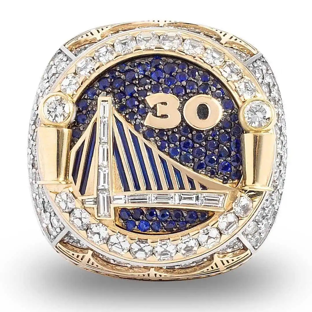 

Laodun 2018 Custom Basketball Warriors Championship Ring Curry Durant Ring Hot Selling Wholesale Men Ring, Gold
