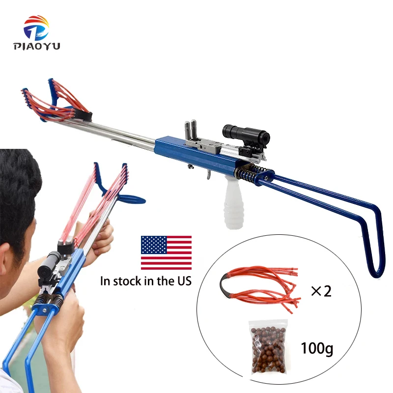 

Long-range laser aiming target shooting professional slingshots with rubber band slingshot accessories for outdoor hunting