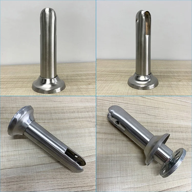 China Manufacturer 304 Stainless Steel Toilet Cubicle Partition Hardware Support Foot