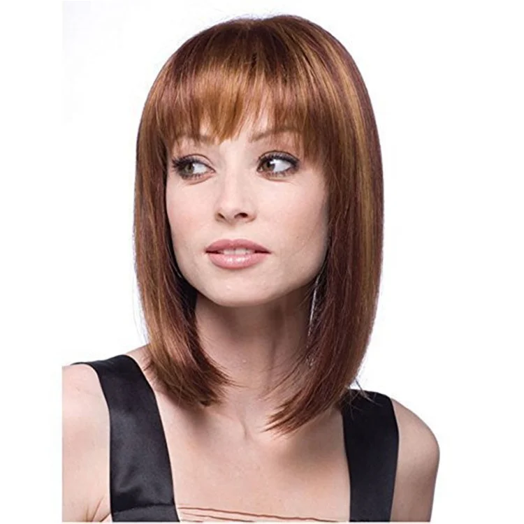 

BEAU FLY New Style Resistant High Temperature Synthetic Fiber  Straight Blonde Wigs