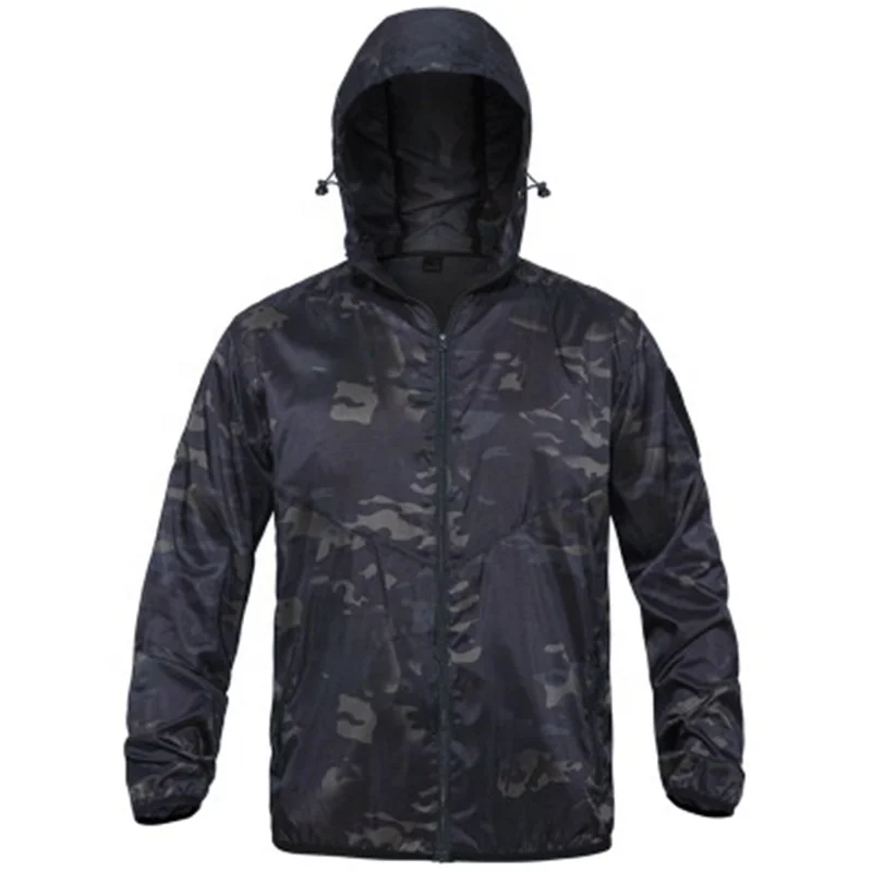 

Windbreaker Hooded Casual Men's Jackets Camouflage Sports Outdoors Men's Jackets, Camouflage/black/army green