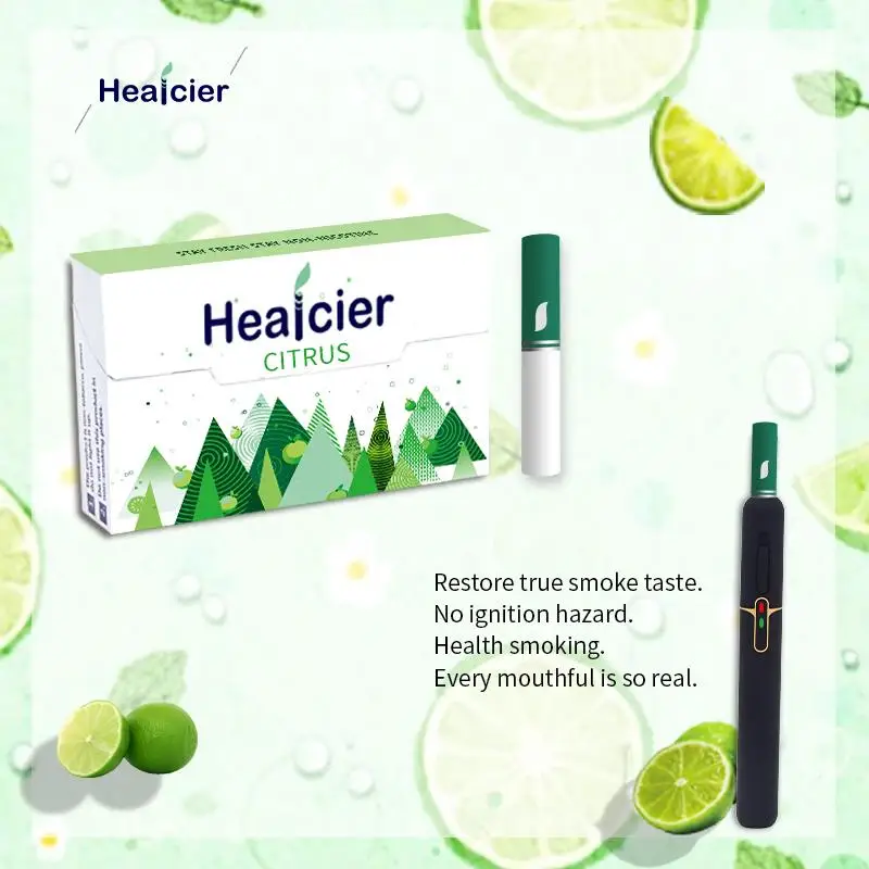 

Healcier 2021 Trending electric cigarette herbaceous formula heated stick For Heeting System, Blue/green/purple etc., customize