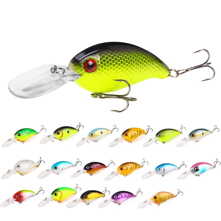 

Crankbaits 100mm 13.6g Fishing Lures Lifelike Bass Lures Treble Hooks 3D Eyes Swimbait Hard Baits with Deep Shallow Divers