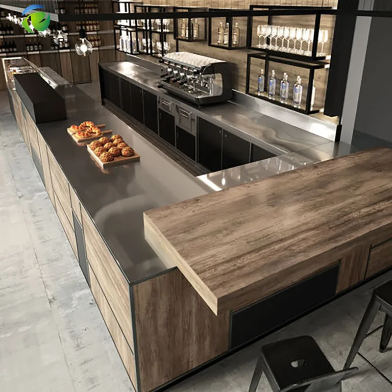 

3D Max Design Cafe Bar Furniture Decoration Commercial Coffee Shop Counters