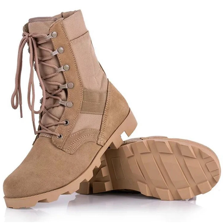 

2021 Wholesale Custom Waterproof Anti-Slip Outdoor military desert camo police desert boot shoes