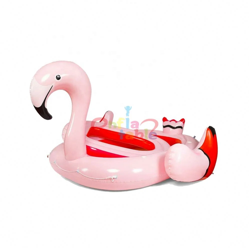 

Swimming Pool Float Inflatable Rose Pink Flamingo Floating Air Mattress, Pink or cuetomized