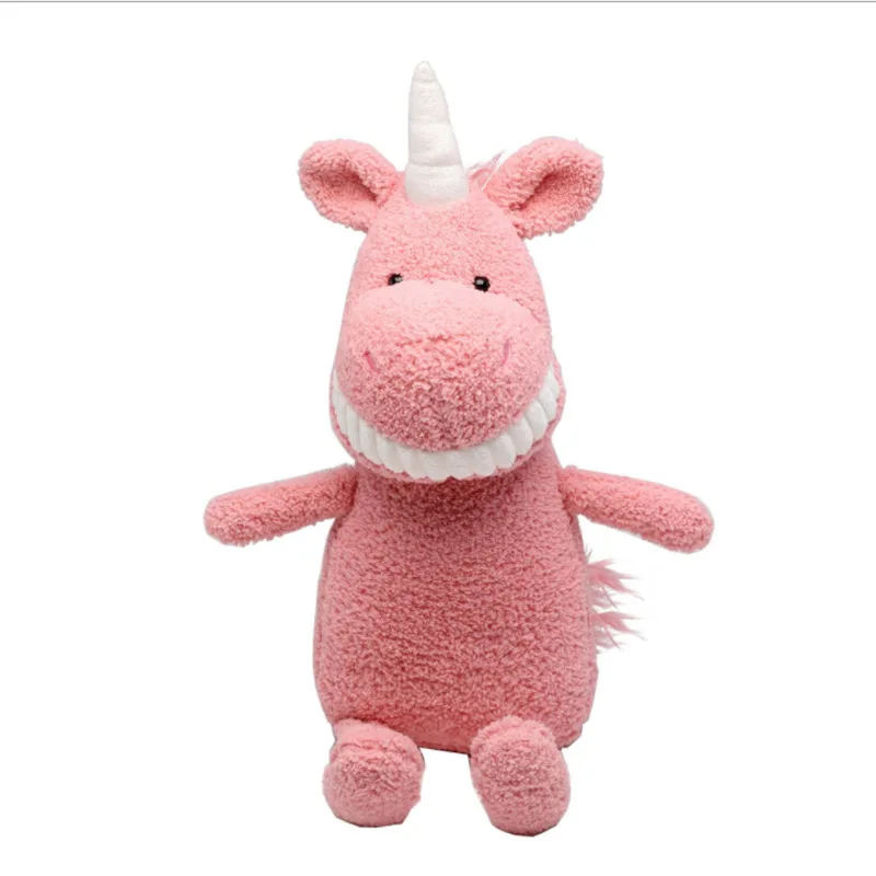 
2020 new smiling big tooth doll creative plush toy, customized ox year mascot 