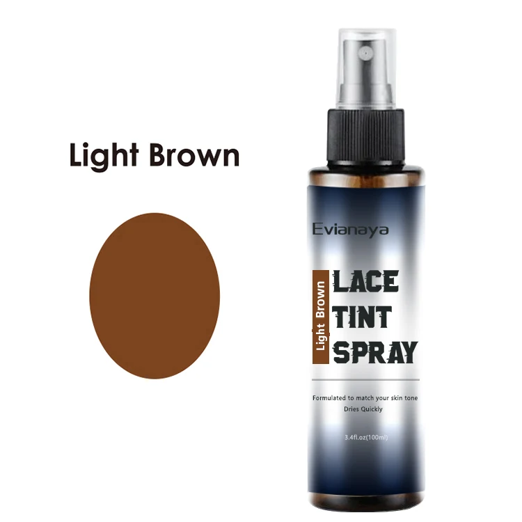 

High Quality Three Color Brown Private Label Lace Tint Spray For Different Skin Types, Light brown, medium brown, dark brown