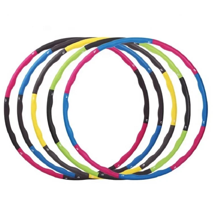 

Manufacturer Custom Logo Fitness Exercise Gym Workout 8 Sections Detachable Hola Hoops Hula Ring, Pink grey/yellow grey/blue grey/green grey/