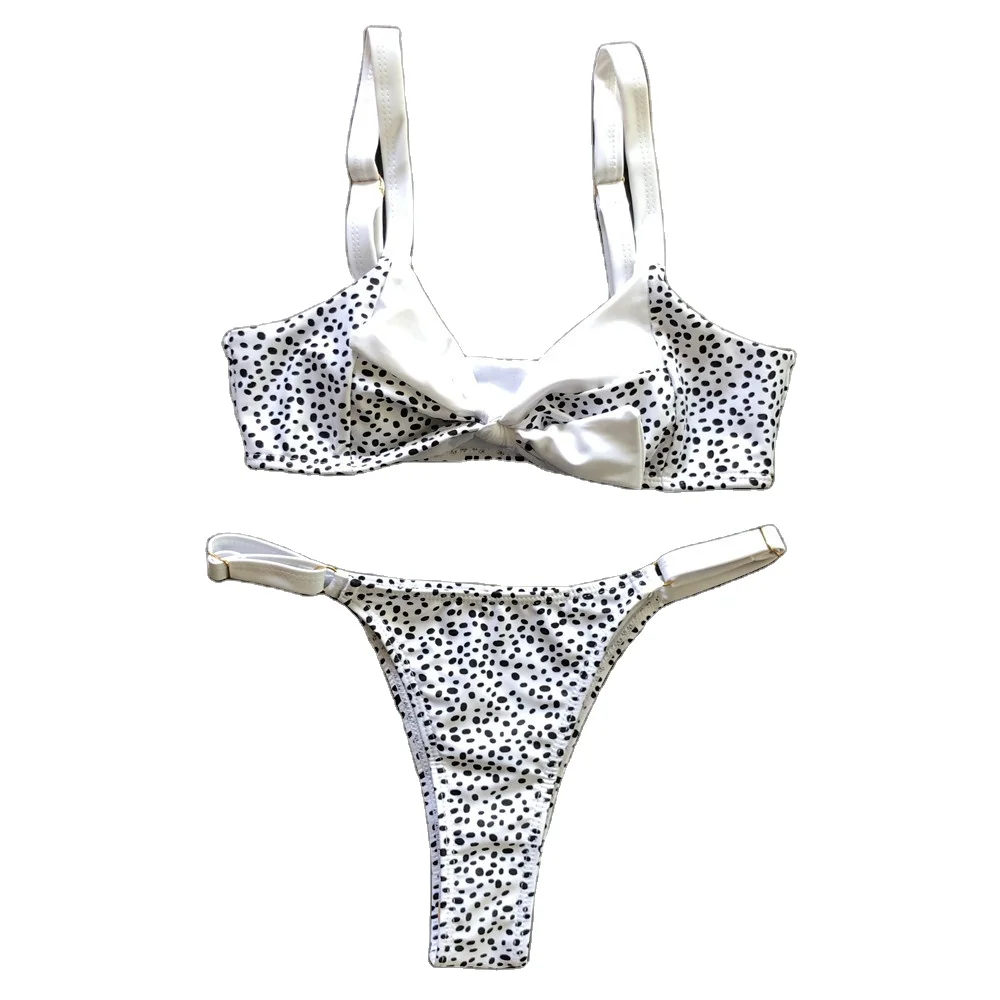 

2021 Sexy Beach Swimsuit Bow Print Bikini