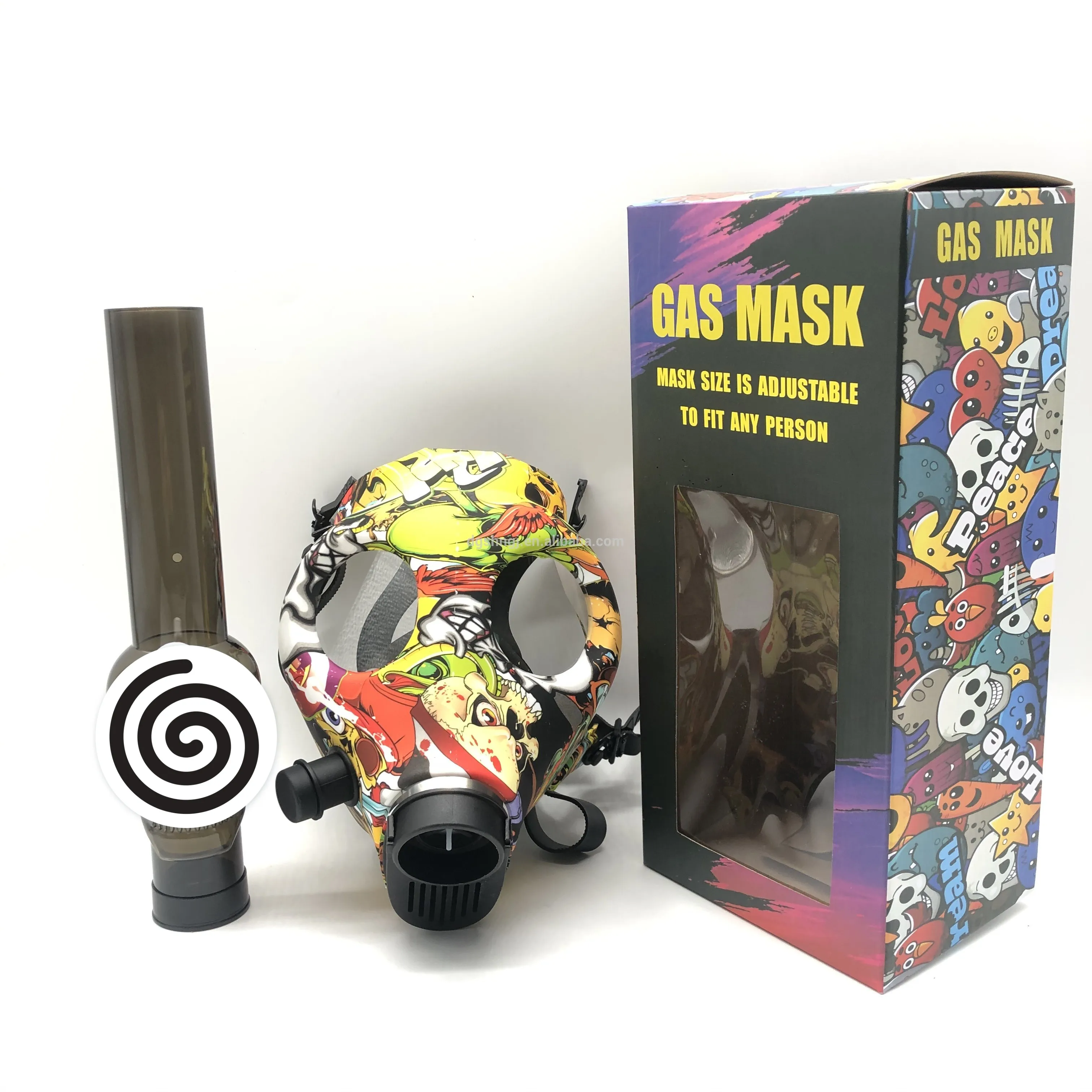 

Wholesale 2021 New hookah mask color Ghost head silicone silicone mask pipe silicone pipe