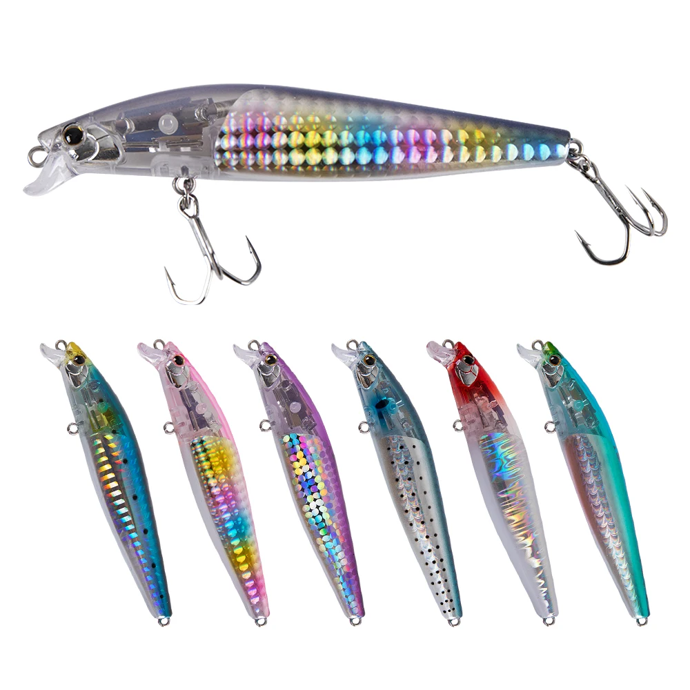 

HONOREAL fishing lures 99mm 13.5g 0.1-0.3m longcasting tungsten floating bait fishing minnow lure, 10 colors