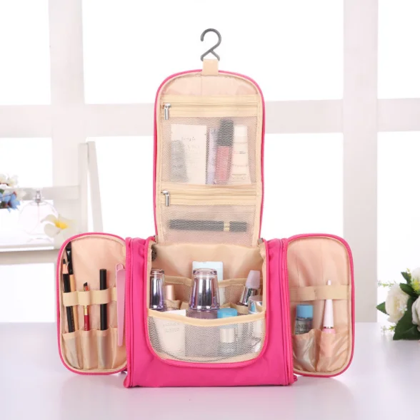 

Women Cosmetic Bag Hanging Travel Makeup Bags Washing Toiletry Kits Storage Bags, Customized color