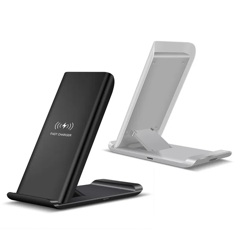 

High Performance Qi 15W Foldable Phone Holder Wireless Phone Charger Fast Charging For iPhone earphones Wireless Charger
