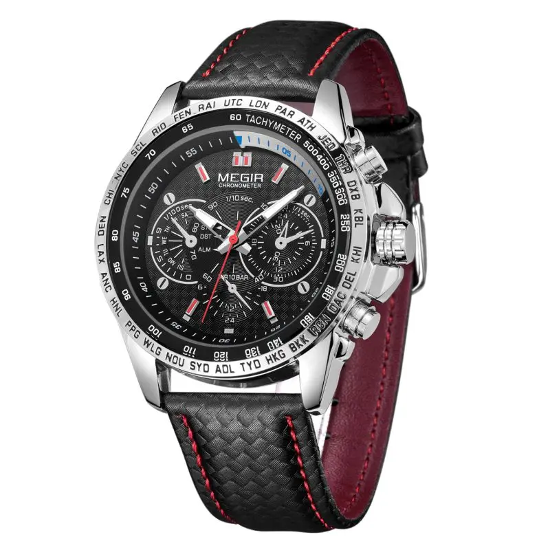 

caixa para relogio drop shipping correas de reloj watch men caja para reloj megir watches quartz watch