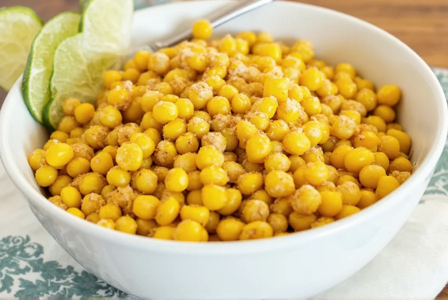 Mexican corn on the cob with seasoning