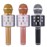 

Cheap Wireless Kids Karaoke Microphone with Speaker, Portable Handheld Karaoke Player for Home Party KTV Music Singing Playing