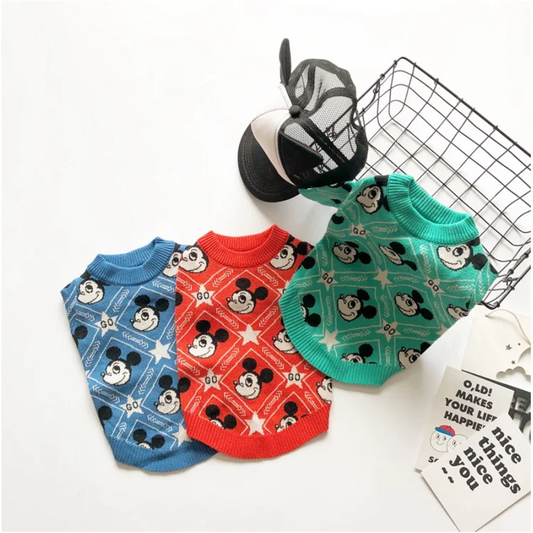 

High Stretch Acrylic Knit Dogs Sweater Puppies Luxury Wool Dog Sweater, Red,blue,green