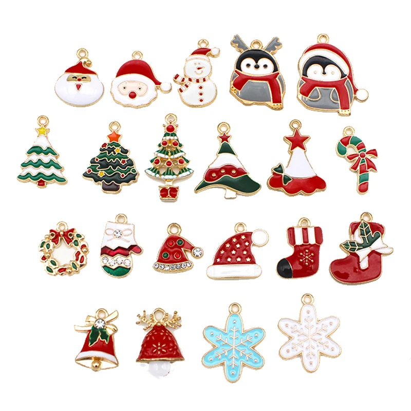 

Christmas Charms for Jewelry Making Christmas Pendant Making Jewelry Gift for Girls