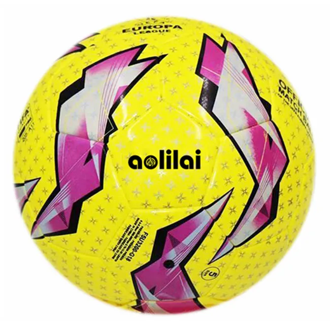 

Pelota De Futbol Latest Official Size 5 Customized Logo TPU Soccer Football Ball, Mixed colors