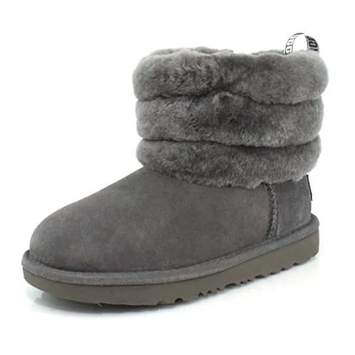 
Best seller new fashion sheepskin fur winter fluff mini quilted boot snow boots for women 