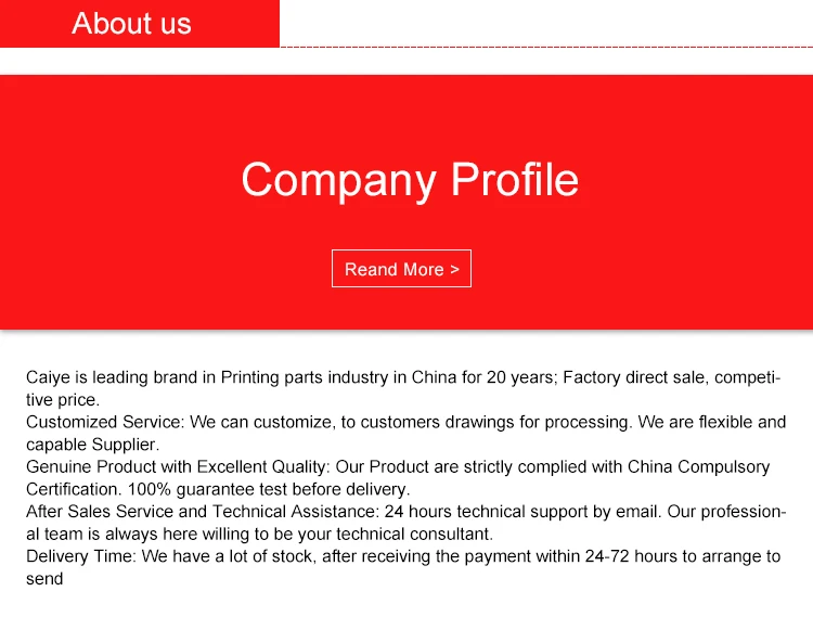 small digital printing press parts