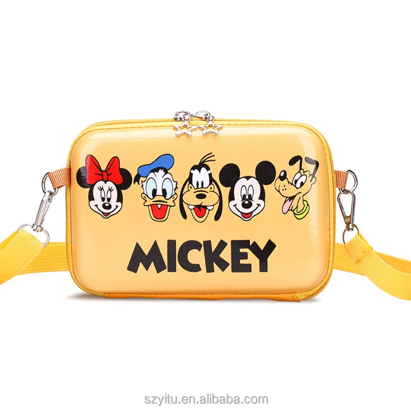 

2022 new design children toddler shoulder ba purse handbags donald duck daisy mickey minnie mouse small leather kids purses
