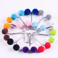 

Fahion Muslim Scarf Pins Hijab HairBall Type Hijab long Pins For Women Mix Color Buckles