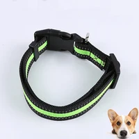 

Manufacturer wholesale multi-colors adjustable nylon dog light reflection collar