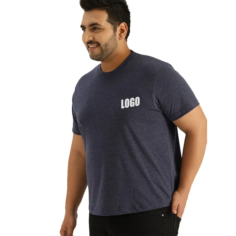 

Casual Soft Basic Plain Blank Plus Size Men Solid Round Neck Men'S T-Shirt