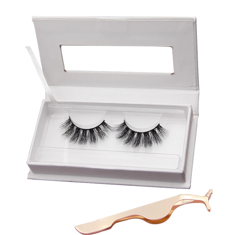 

Wholesale wispy 3d natural mink strip eyelashes set private label, Natural black