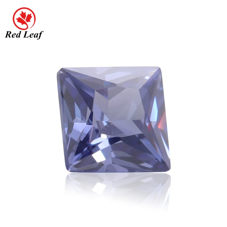 

Redleaf gems sapphire blue 34# square shape 5A quality synthetic corundum gemstones stone