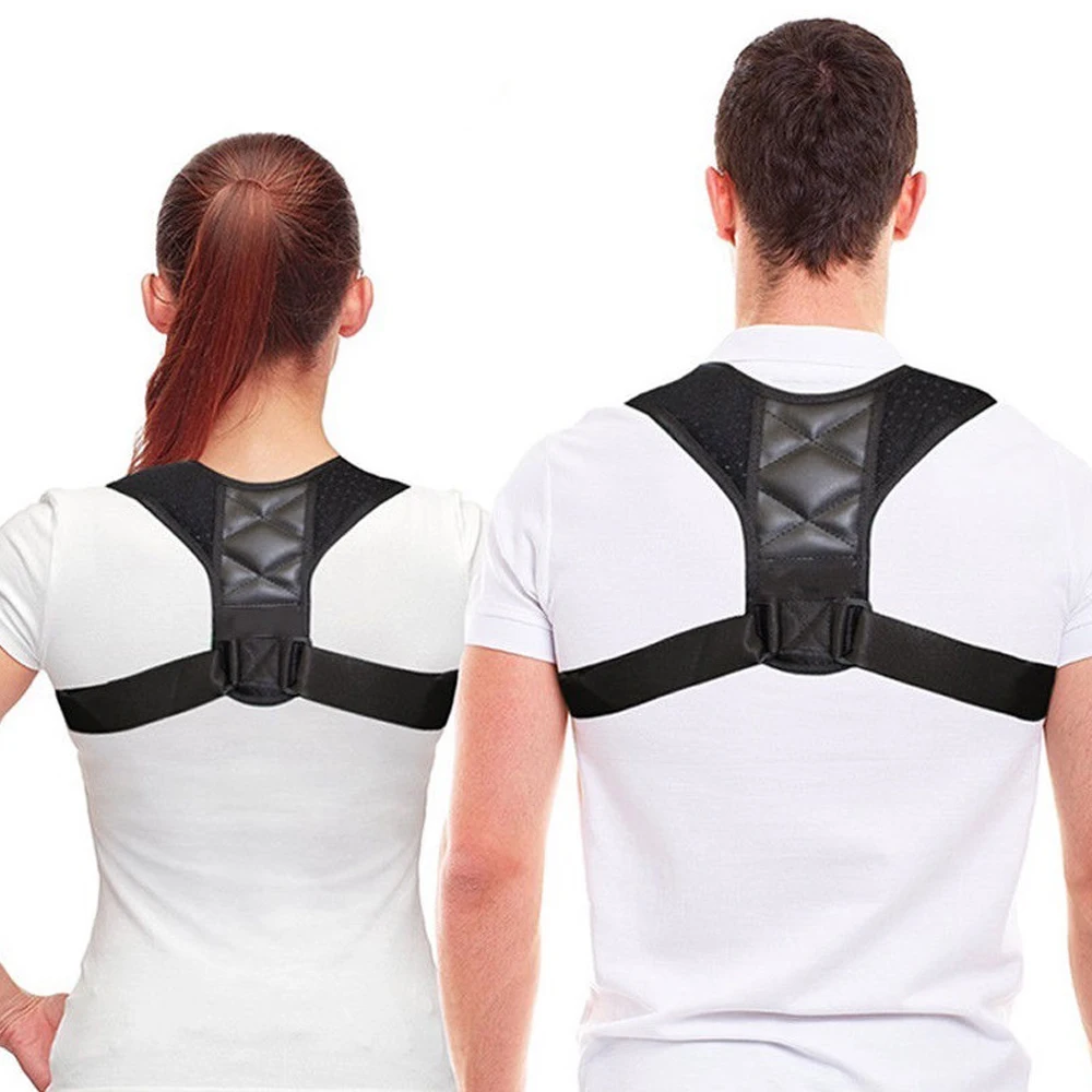 

Dropshipping Best Selling High Quality Adjustable Clavicle Shoulder Back Support Brace Posture Corrector, Black