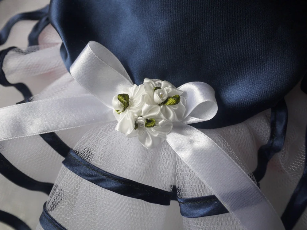 
Wholesale Cheap Navy Blue Dress for Pet Summer Tutu Dog Dress 