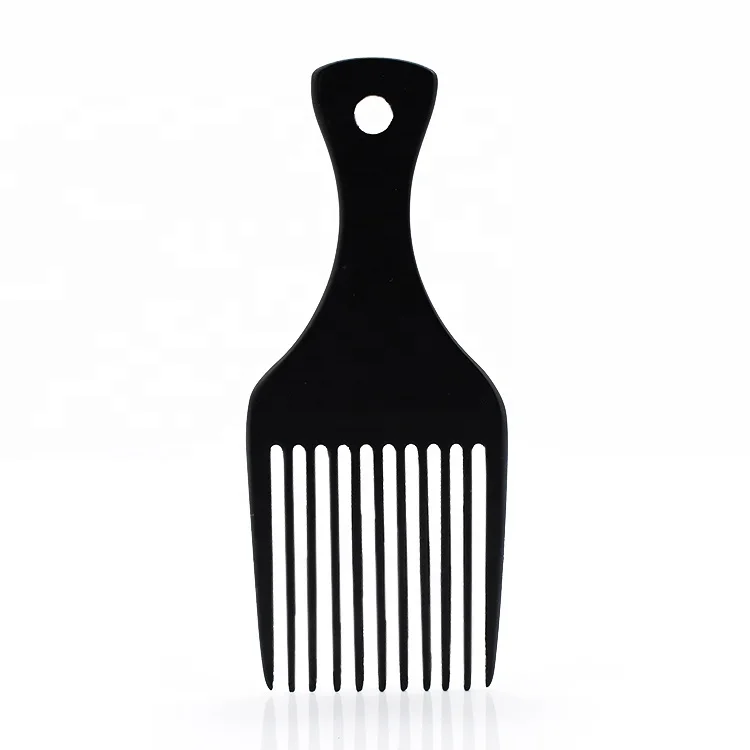 

New product women salon hair pick comb black color men natural wooden afro beard comb for travel