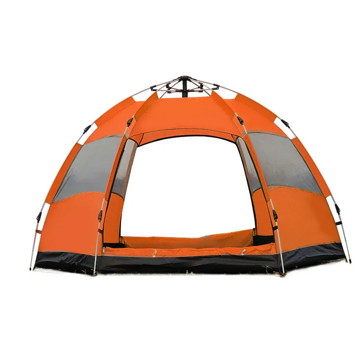 

Automatic Pop Up Large Space Family Tent Tents Waterproof For Outdoor Sports Camping Hiking Travel Beach, As picture