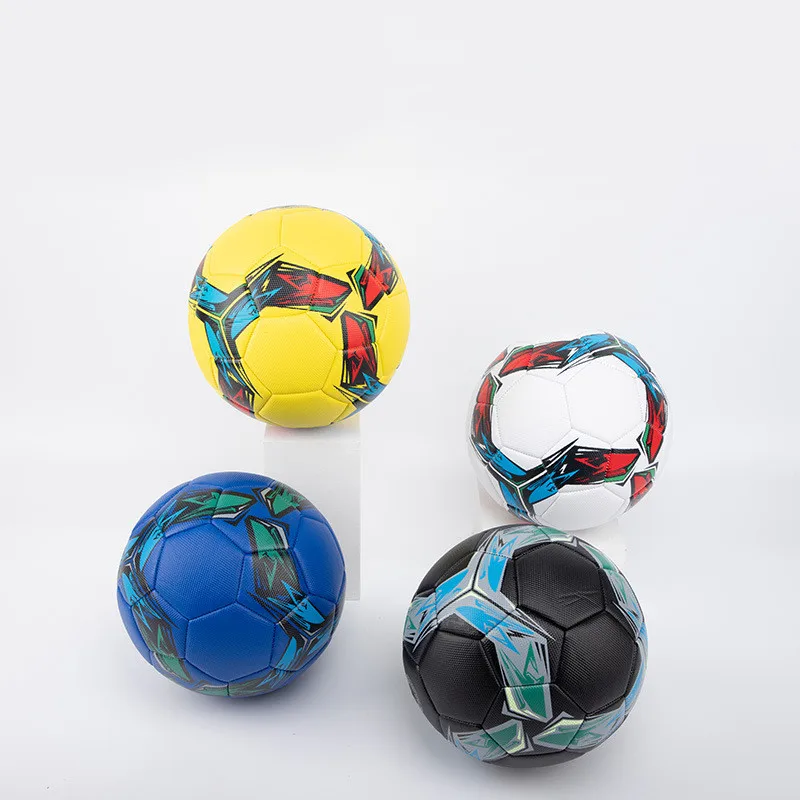

Customized World Cup Sports Outdoor Recreation Training Supplies PVC Machine Stitched  Color Football, Picture