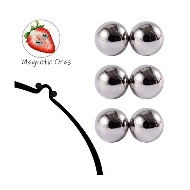 

NUORO Stainless Steel Magnet Balls Nose Studs Labret Lip Studs Magnetic Fake Nipple Septum Clip On Non Piercing Body Jewelry