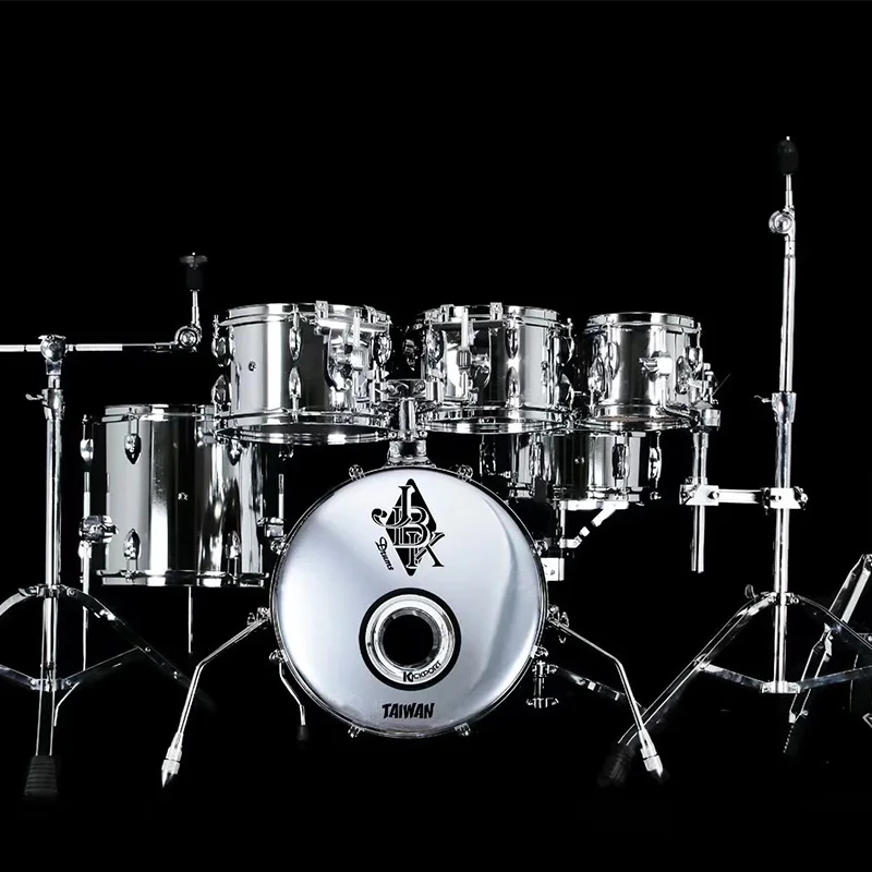 

Best tone new model mirror series 6 pieces metal drum set for custom professional design drumer