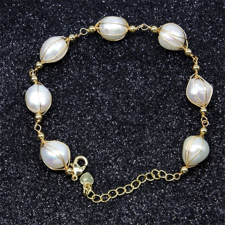 

XUNBEI Hot sale tahitian pearl bracelet Anklet bracelet freshwater pearl bracelet